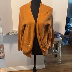 J. Crew Women's Warm Orange Cardigan